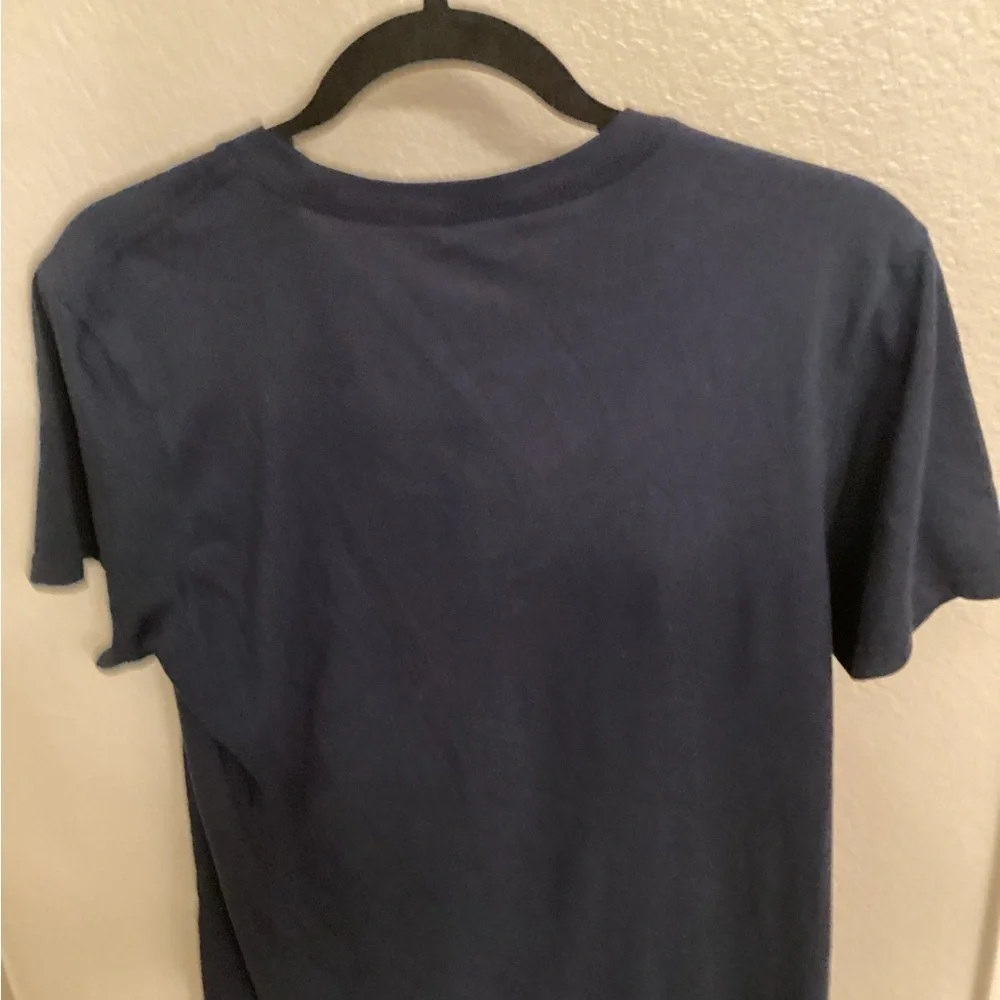 Adidas Blue and White Short Sleeve Tee